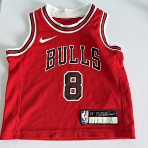 Chicago Bulls Zach Lavine #8 Authentic Nike Jersey NBA Toddler 2T Excellent